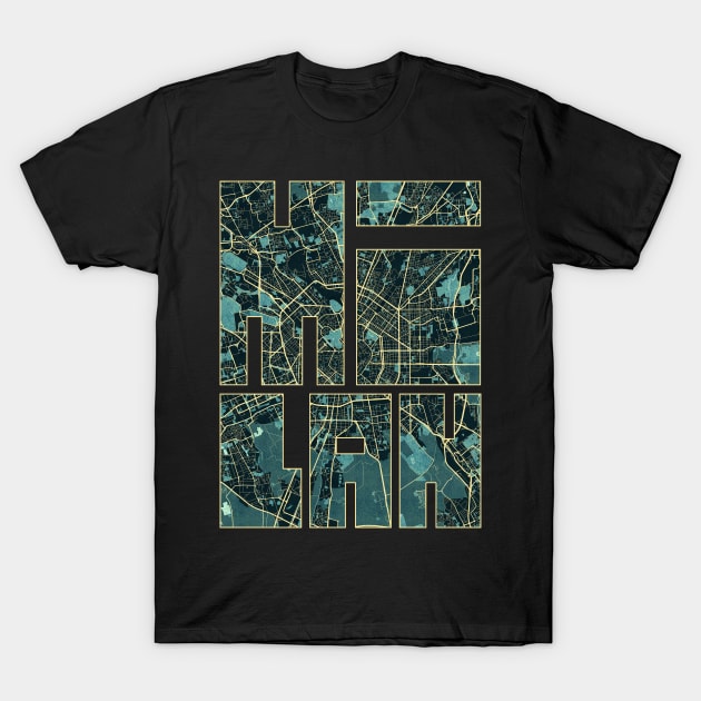 Milan, Italy City Map Typography - Summer T-Shirt by deMAP Studio